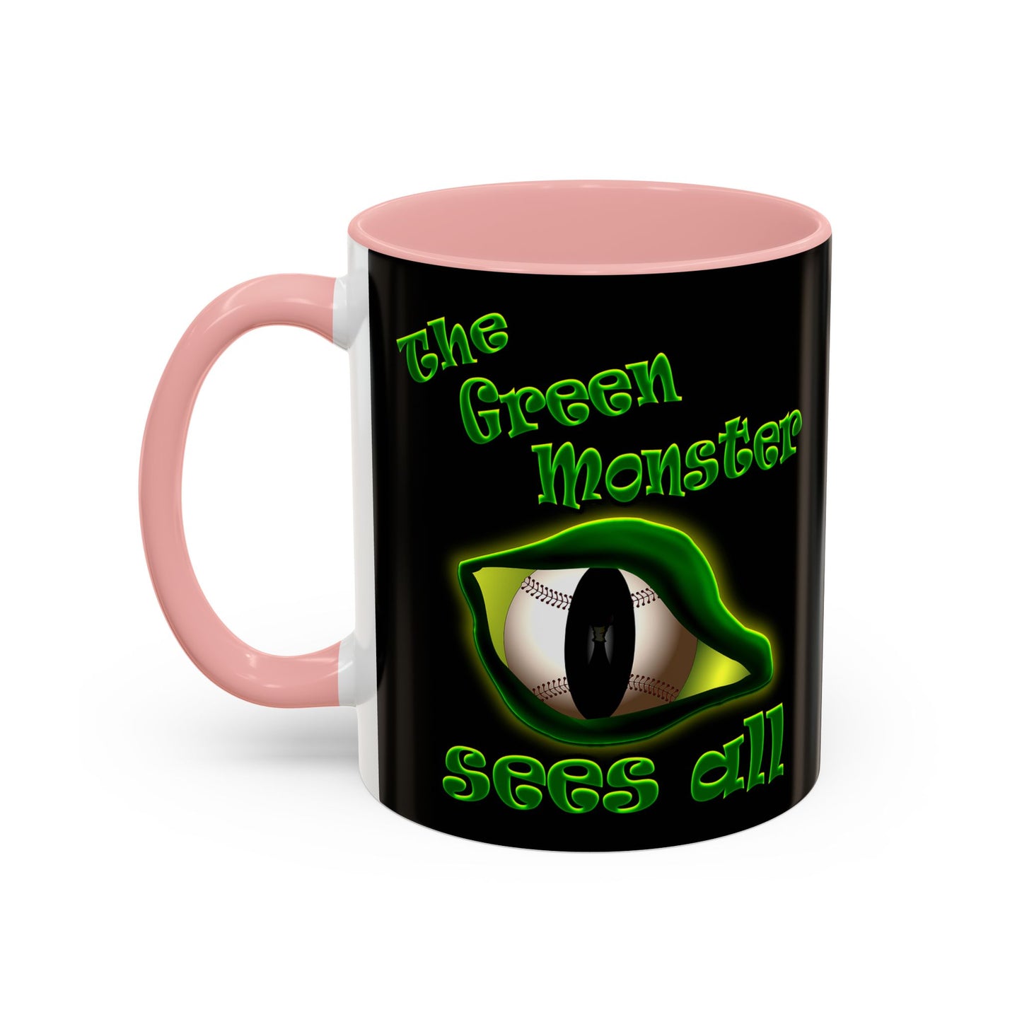green monster - Accent Mug (black)