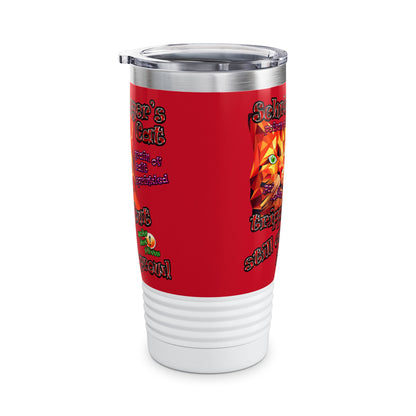 schrodinger's cat - Ringneck Tumbler, 20oz (dark red)