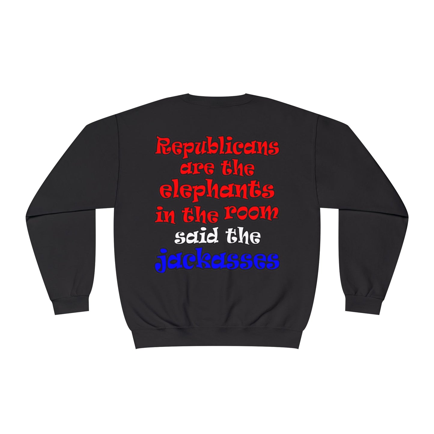 donkeys and elephants - Unisex NuBlend® Crewneck Sweatshirt
