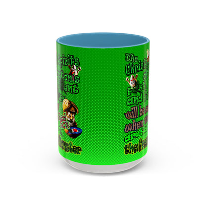 christmas spirits of boston - Accent Mug (logo green)