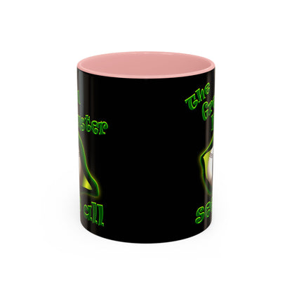 green monster - Accent Mug (black)