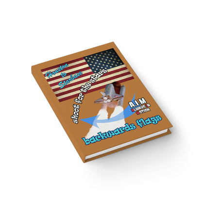 shoot for the stars - journal-blank (light brown)