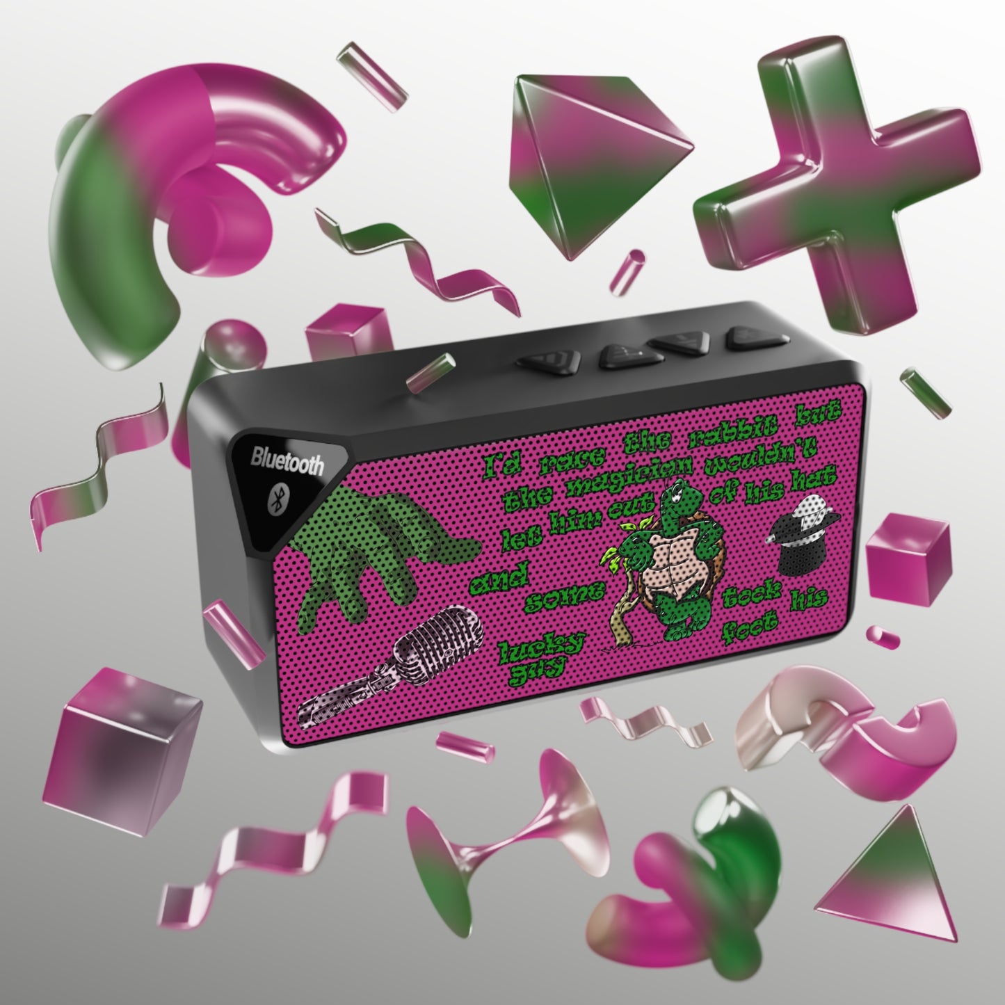 turtle race - Jabba Bluetooth Speaker (pink)