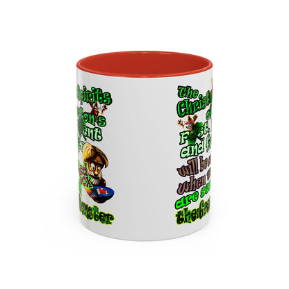 christmas spirits of boston - Accent Mug (white)