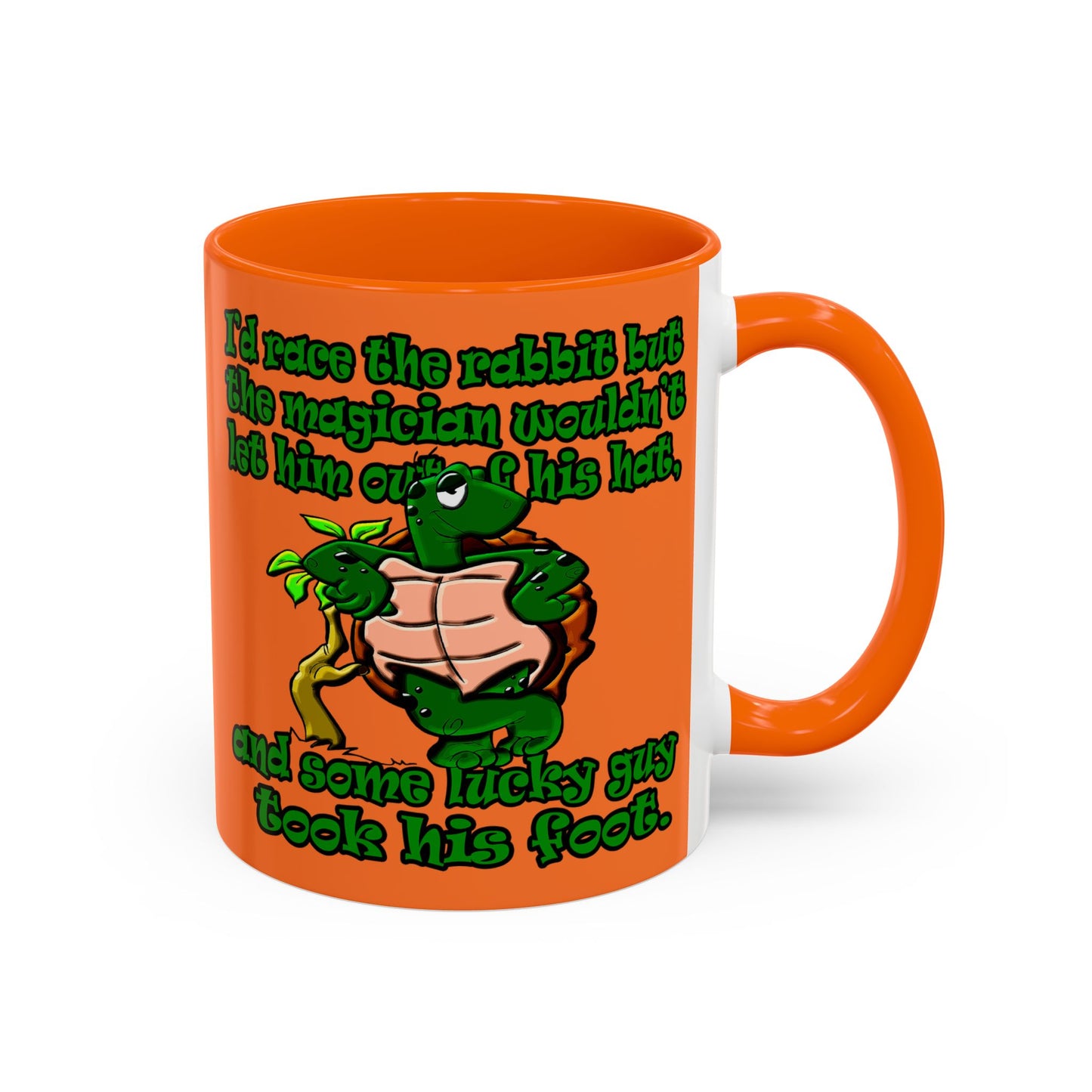 turtle race - Accent Mug (crusta)