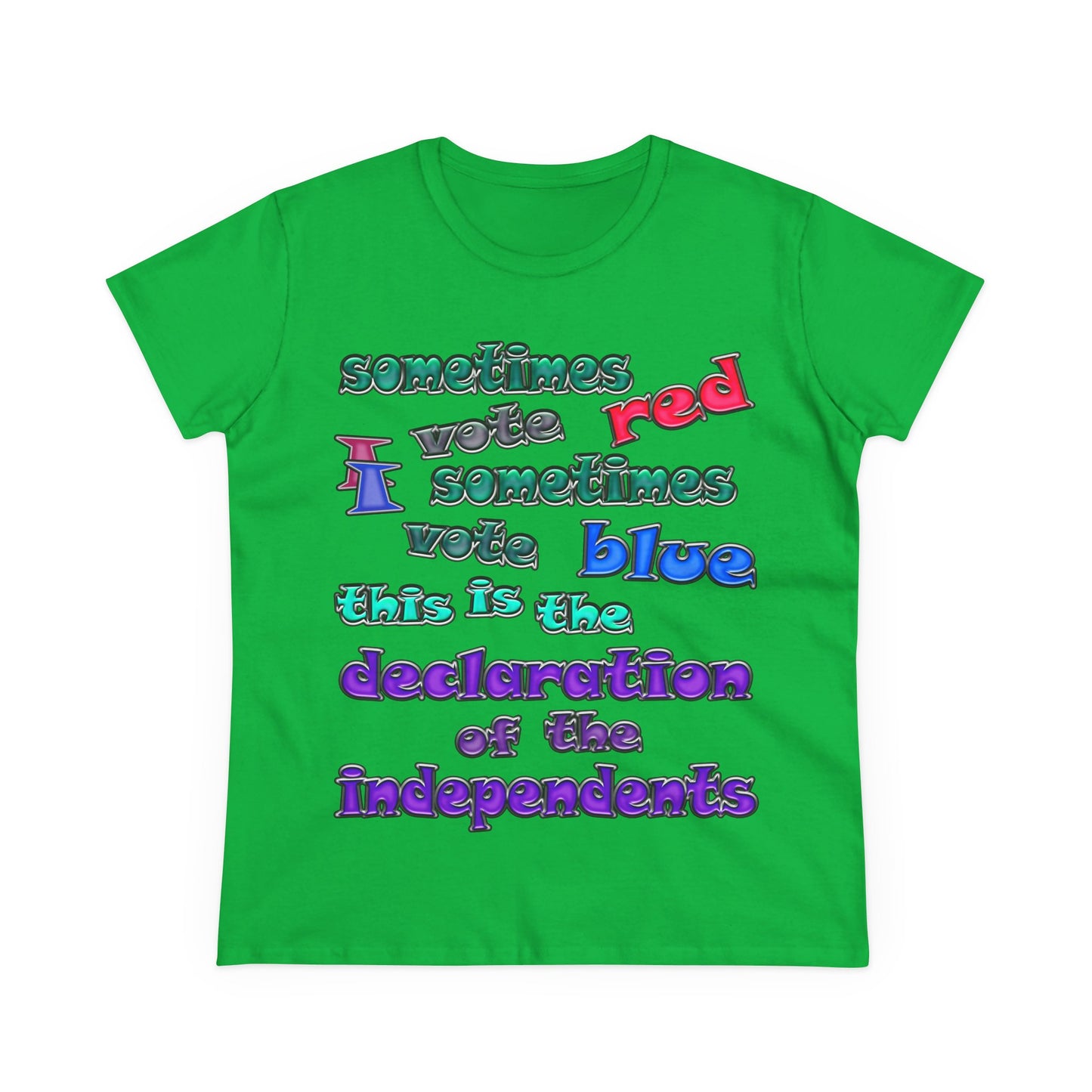 declaration of the independents - Women's Midweight Cotton Tee