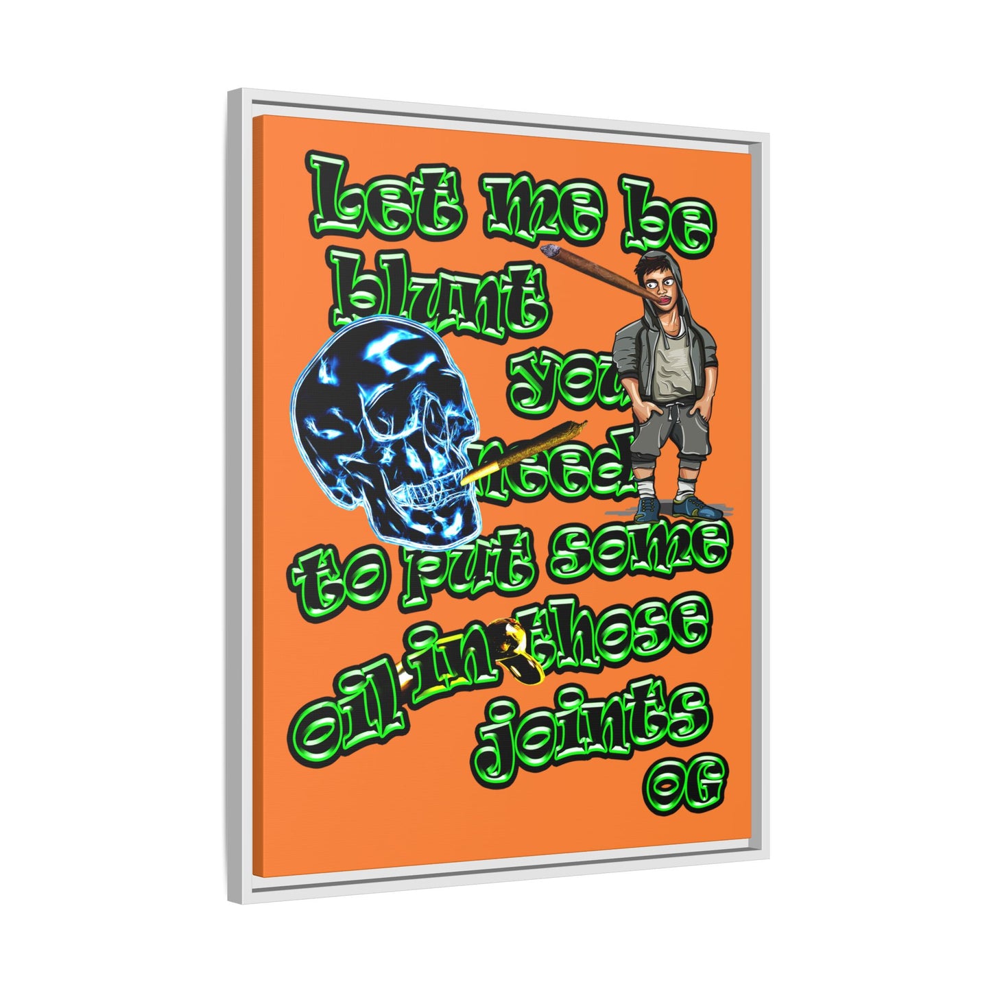 og - framed canvas art (crusta)