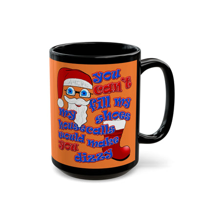 santa's shoes - Black Mug (crusta)