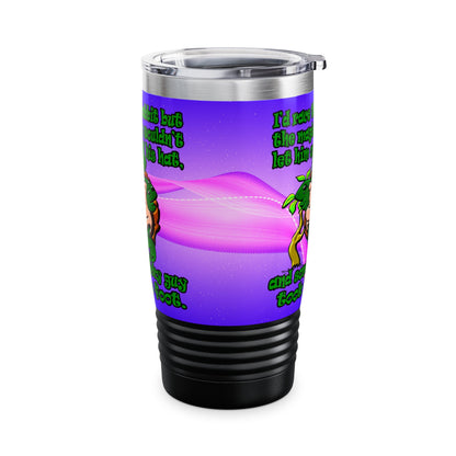 turtle race - Ringneck Tumbler, 20oz (purple-pink wave)