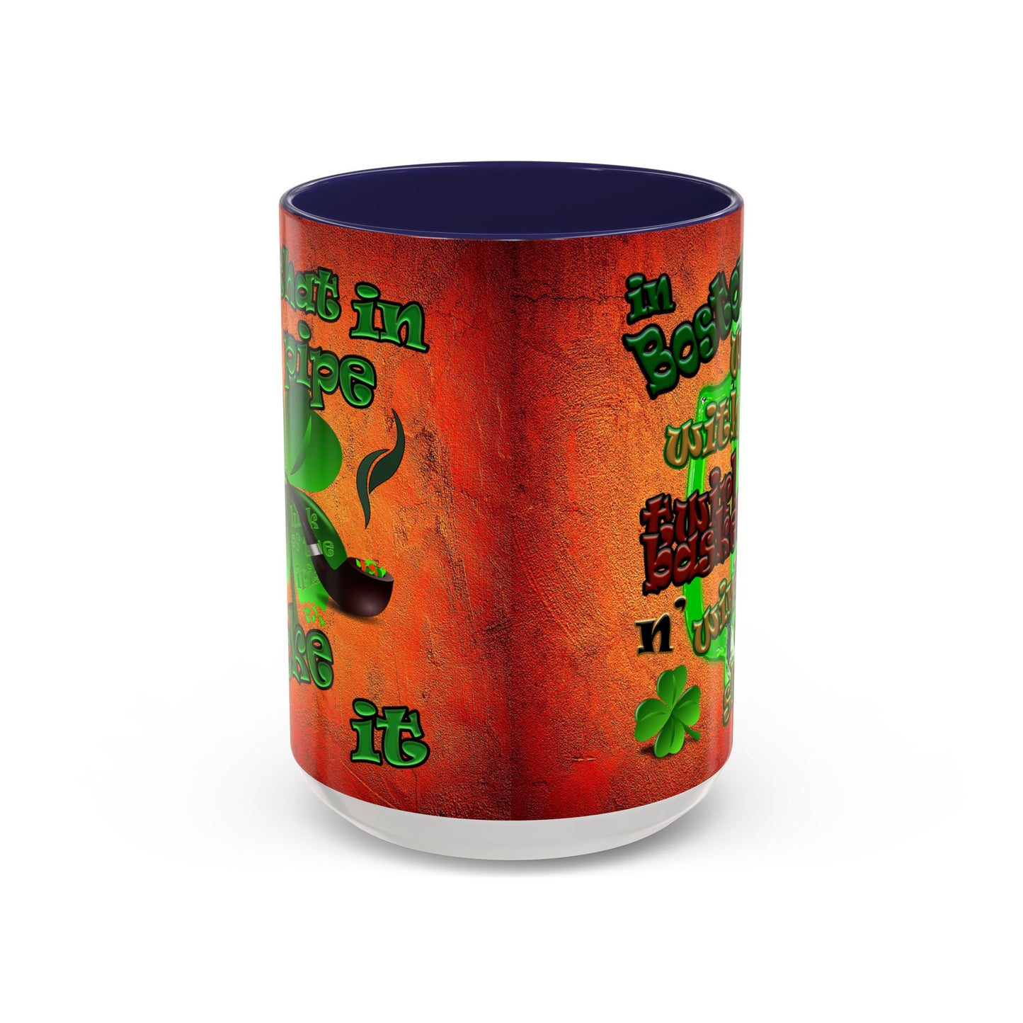 celtics logo - Accent Mug (burnt orange)