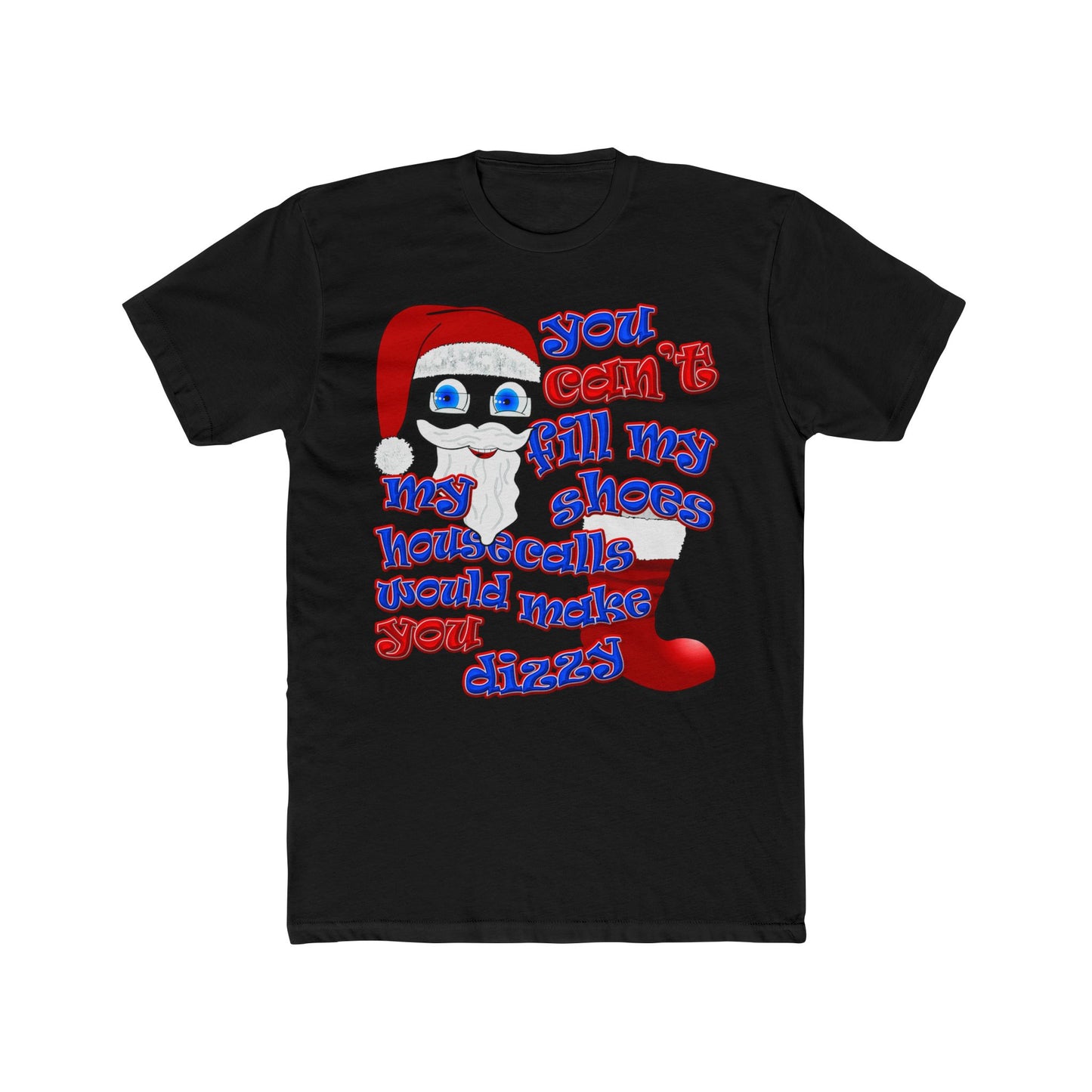 santa's shoes - Men's Cotton Crew Tee