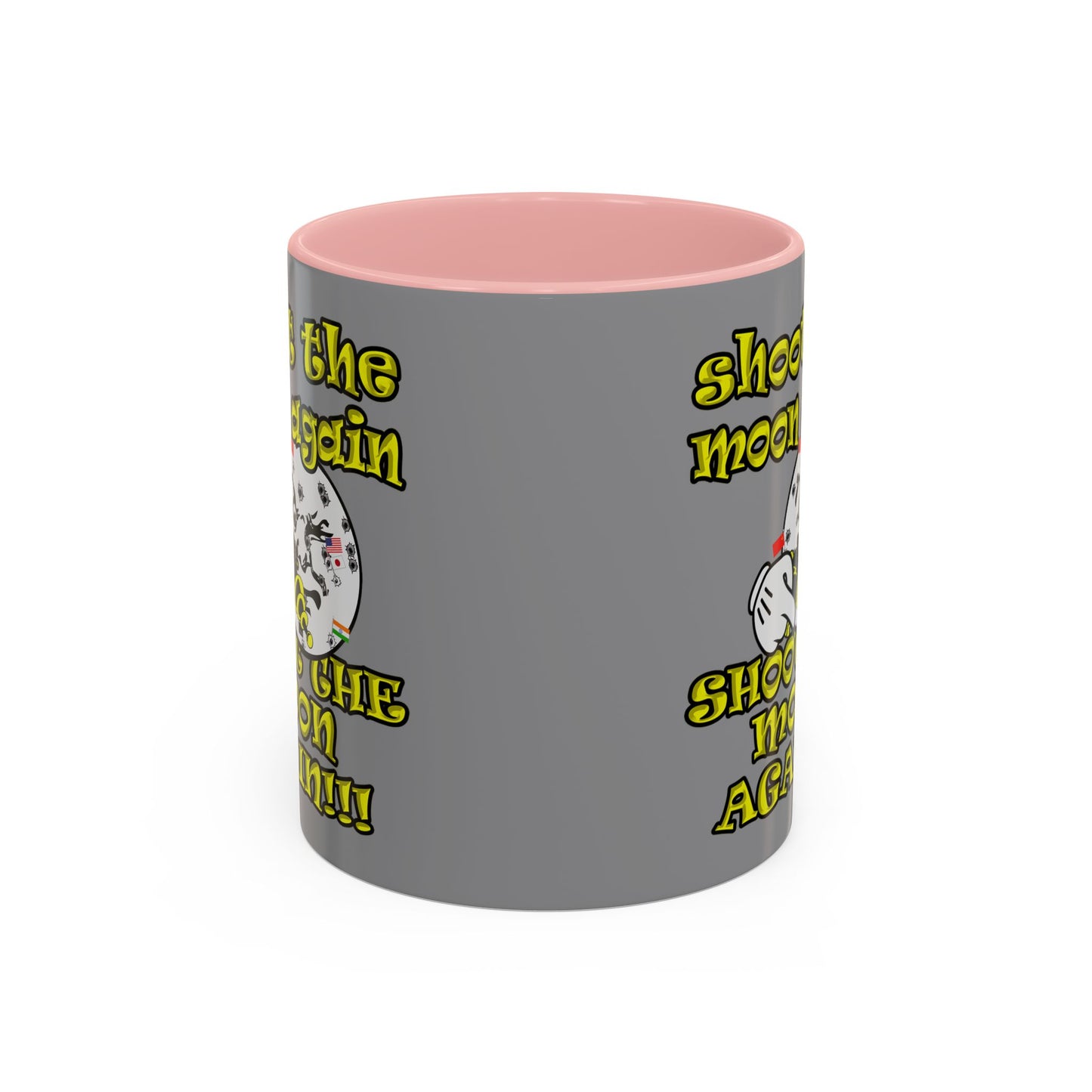 shoot the moon again - Accent Mug (grey)