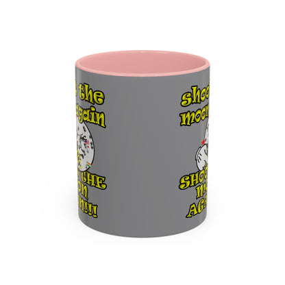 shoot the moon again - Accent Mug (grey)