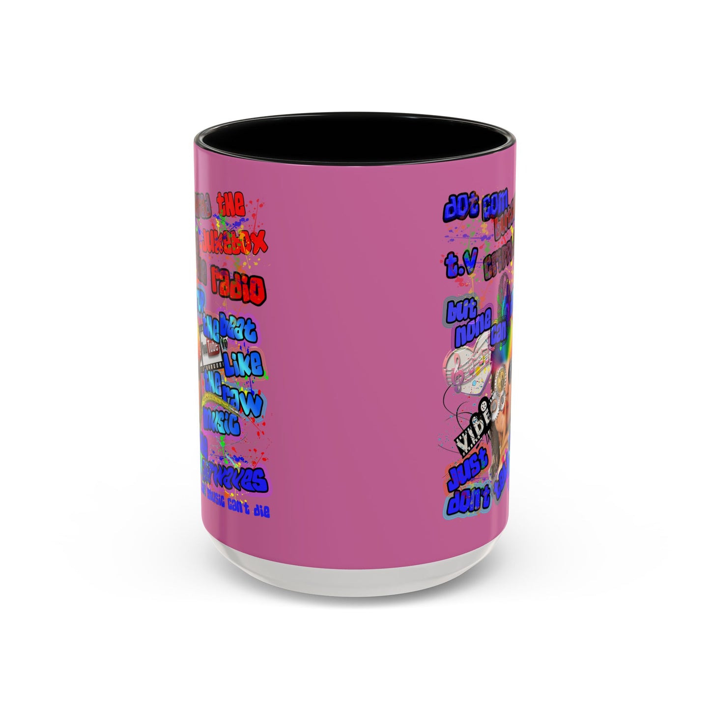 drop the beat - Accent Mug (light pink)