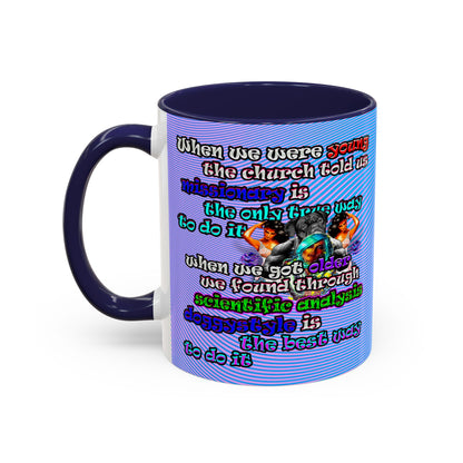 doggystyle - Accent Mug (light blue-purple wave)
