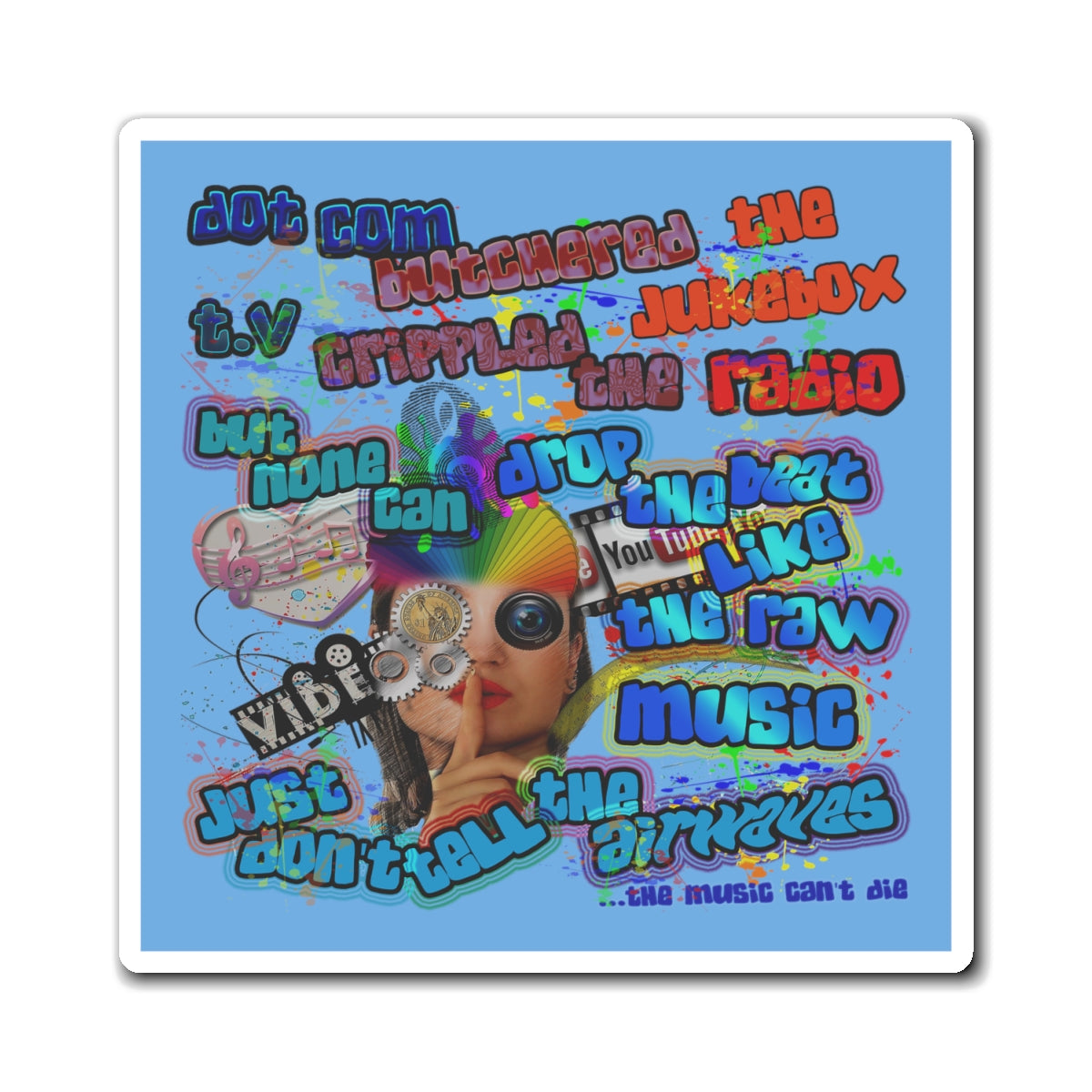 drop the beat - Magnets - (light blue)