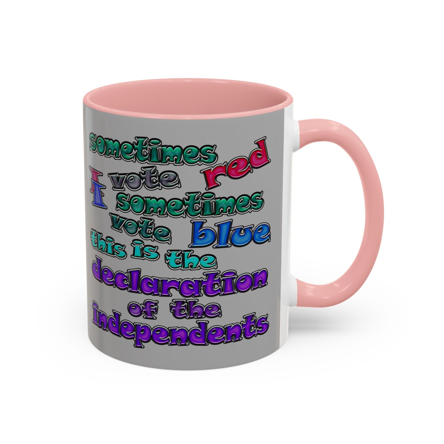 declaration of the independents - Accent Mug (light grey)