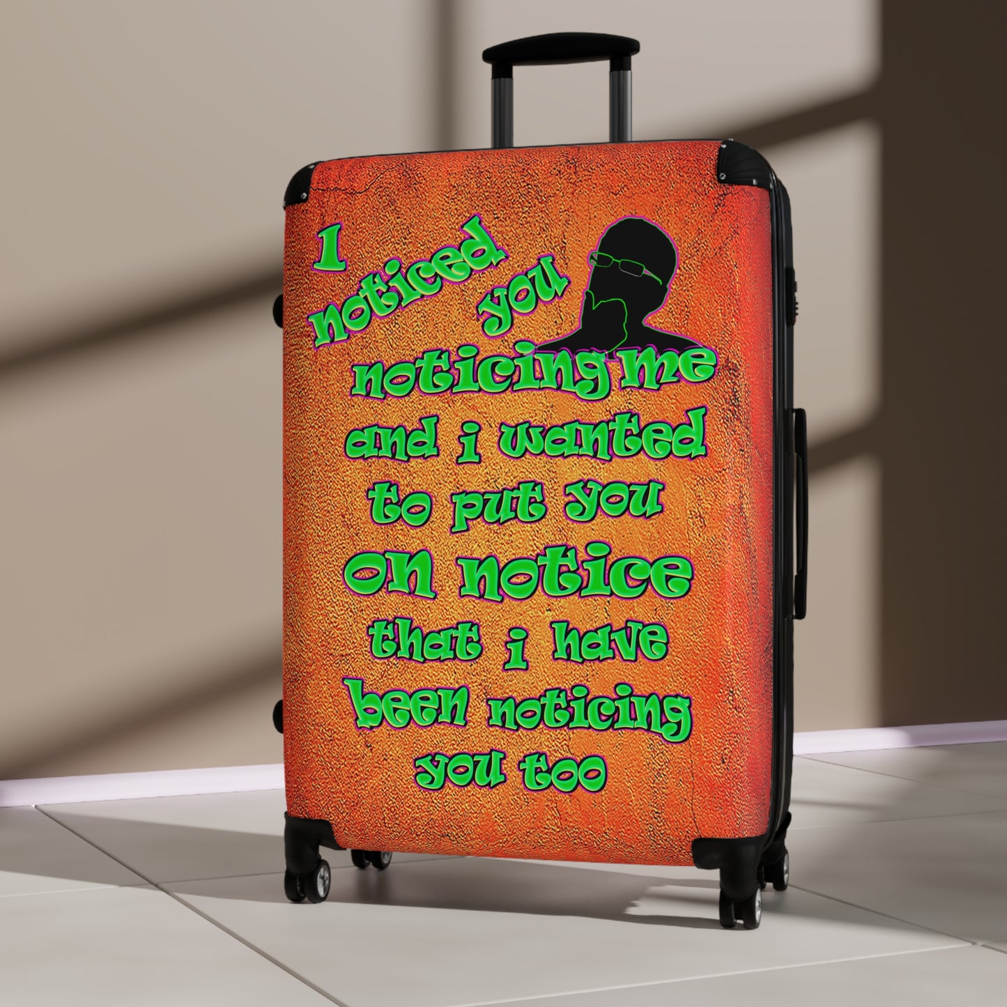 noticed you noticing - Suitcase (burnt orange)