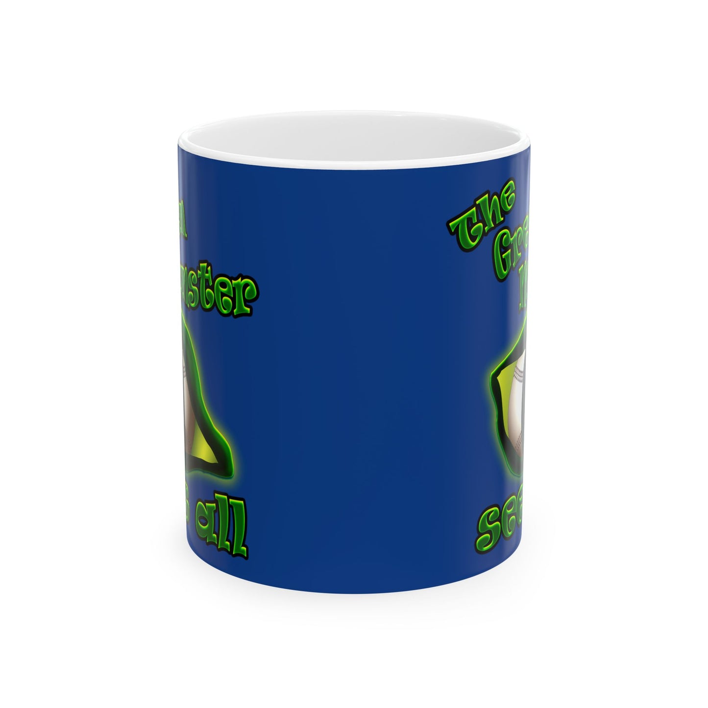 green monster - White Mug (dark blue)