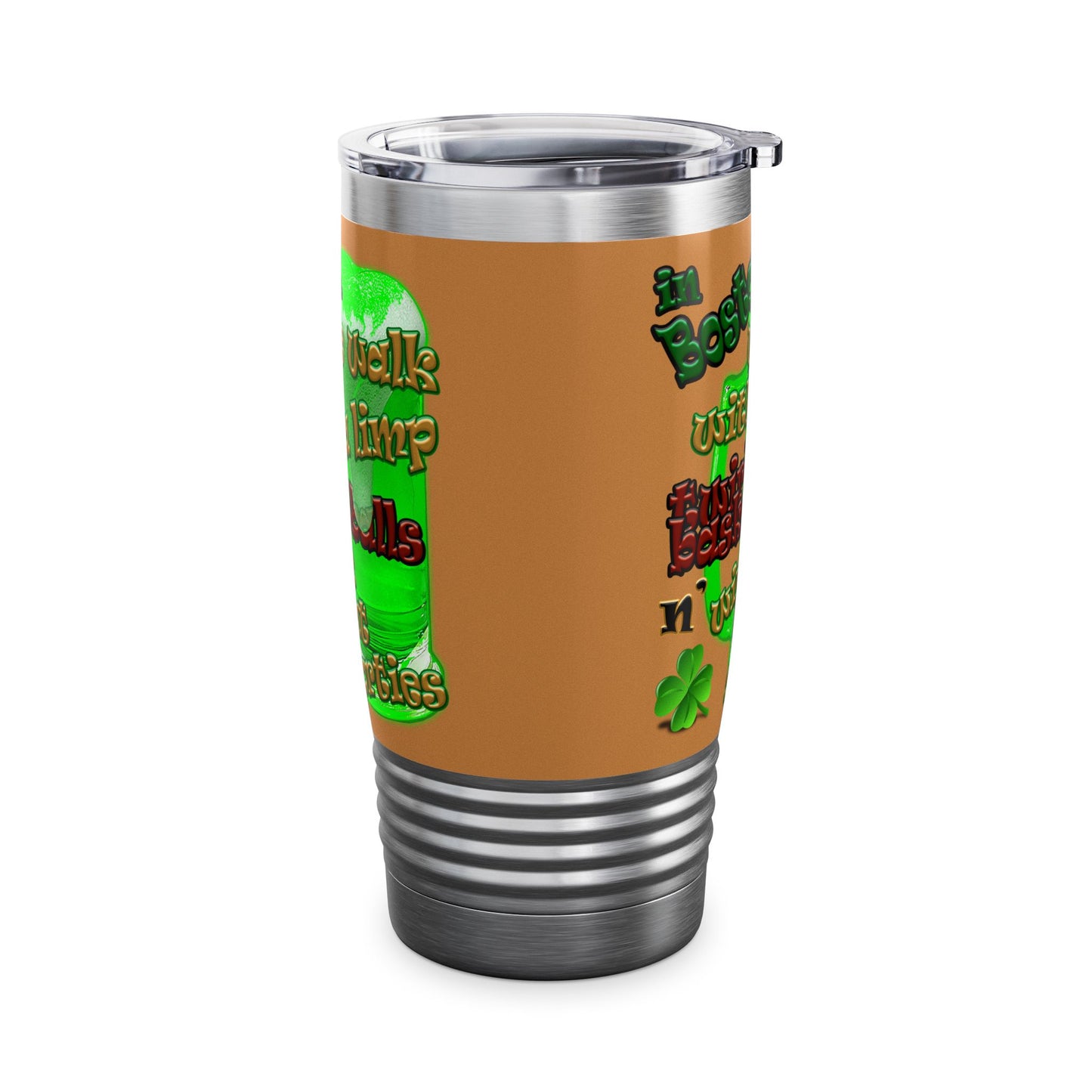 celtics logo - Ringneck Tumbler, 20oz (light brown)
