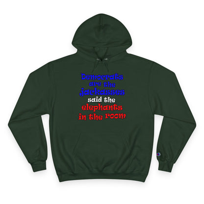 donkeys and elephants - Champion Hoodie