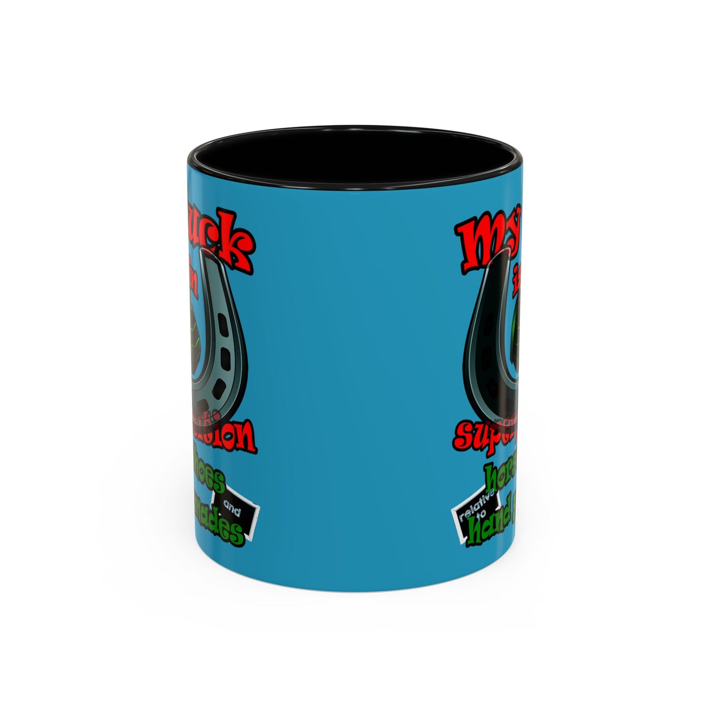 my luck - Accent Mug (turquoise)