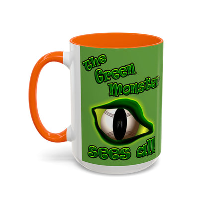 green monster - Accent Mug (green)