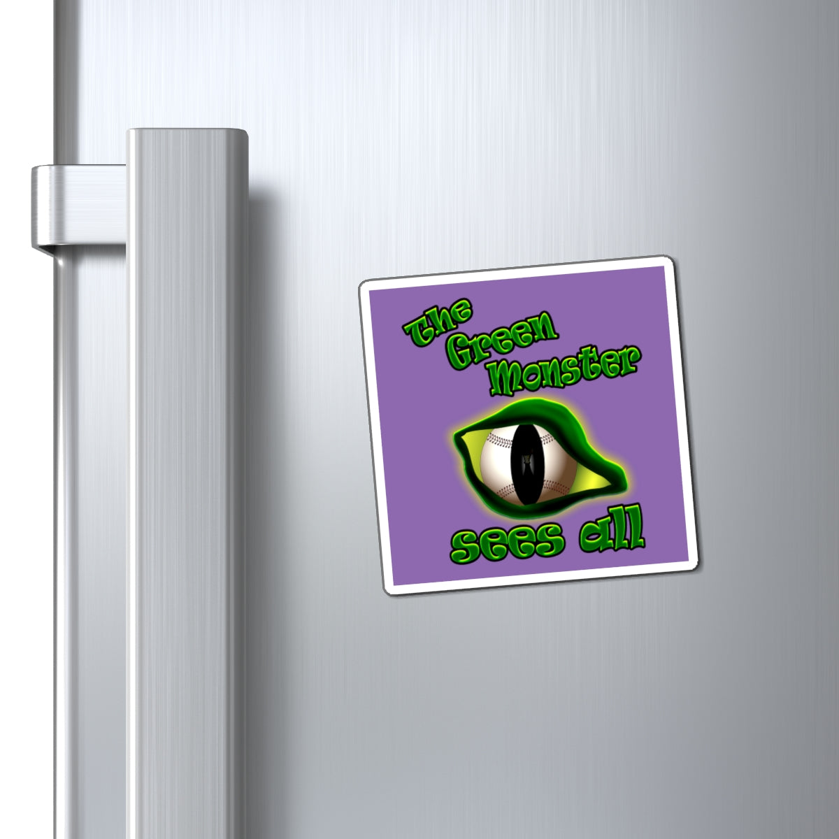 green monster - Magnets - (light purple)