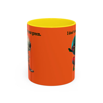 I don't care that your grey - Accent Mug (orange)