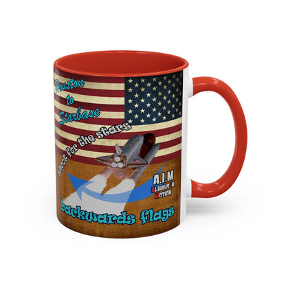shoot for the stars - Accent Mug (brown papyrus)