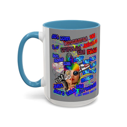 drop the beat - Accent Mug (grey)