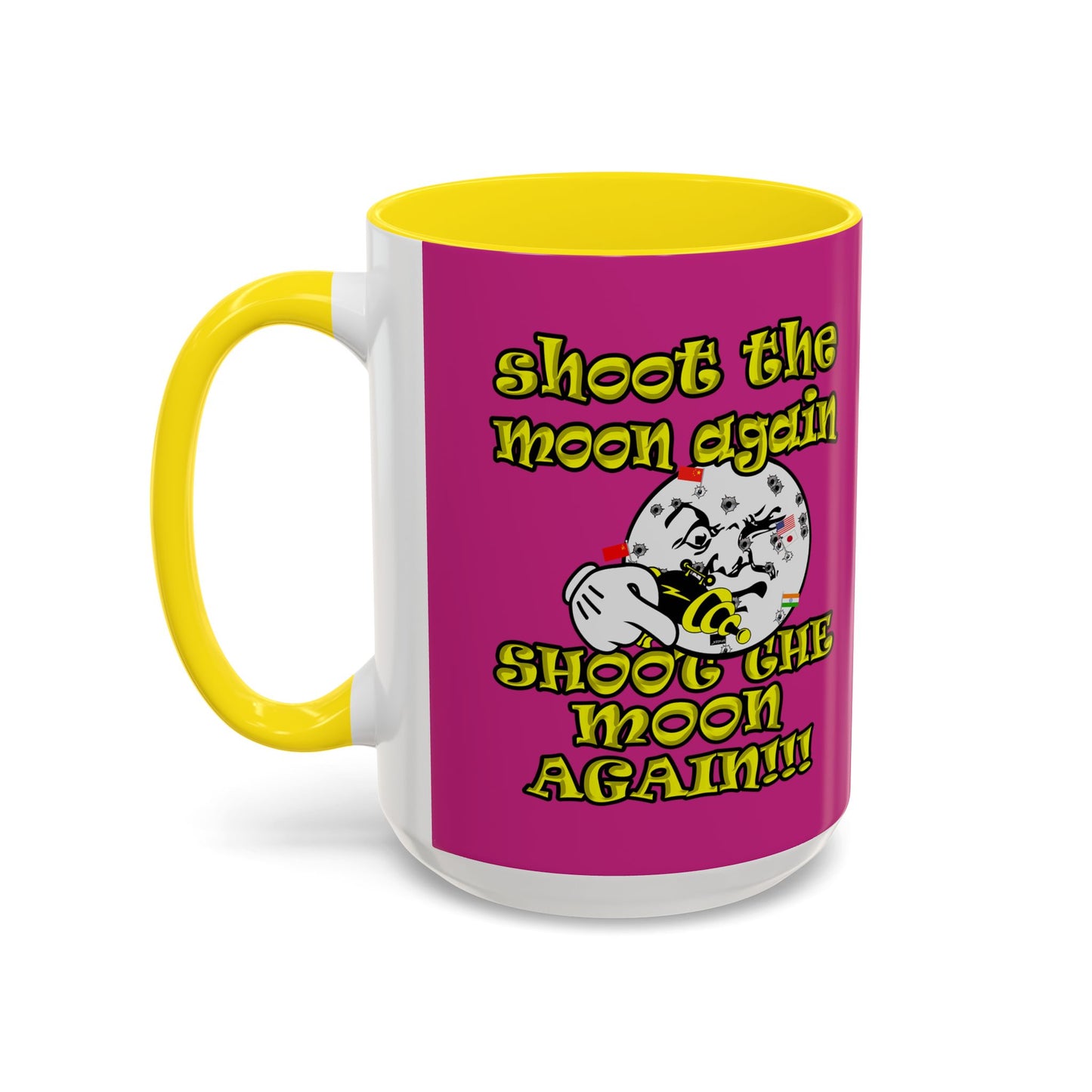 shoot the moon again - Accent Mug (pink)