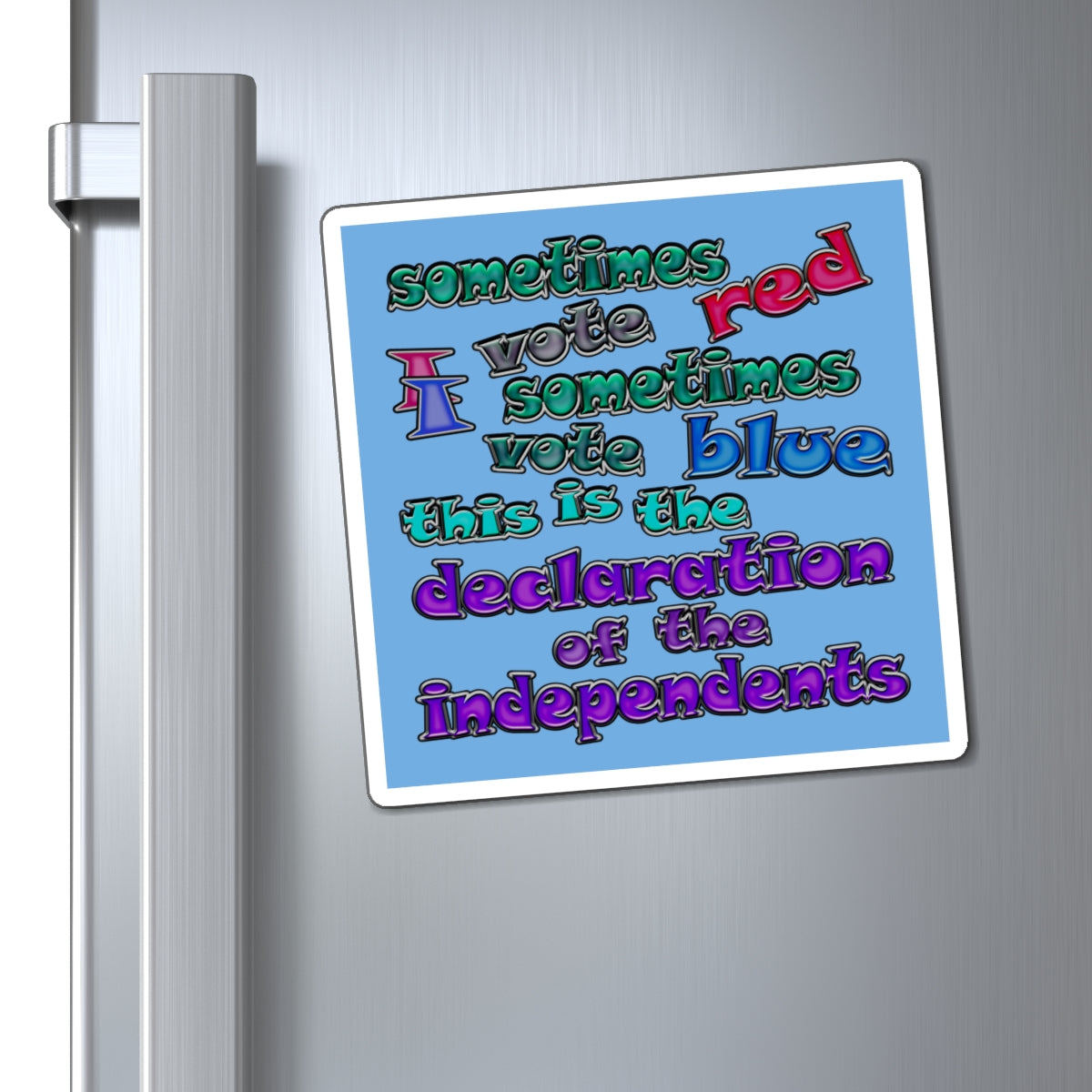 declaration of the independents - Magnets - (light blue)