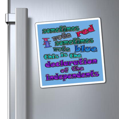 declaration of the independents - Magnets - (light blue)