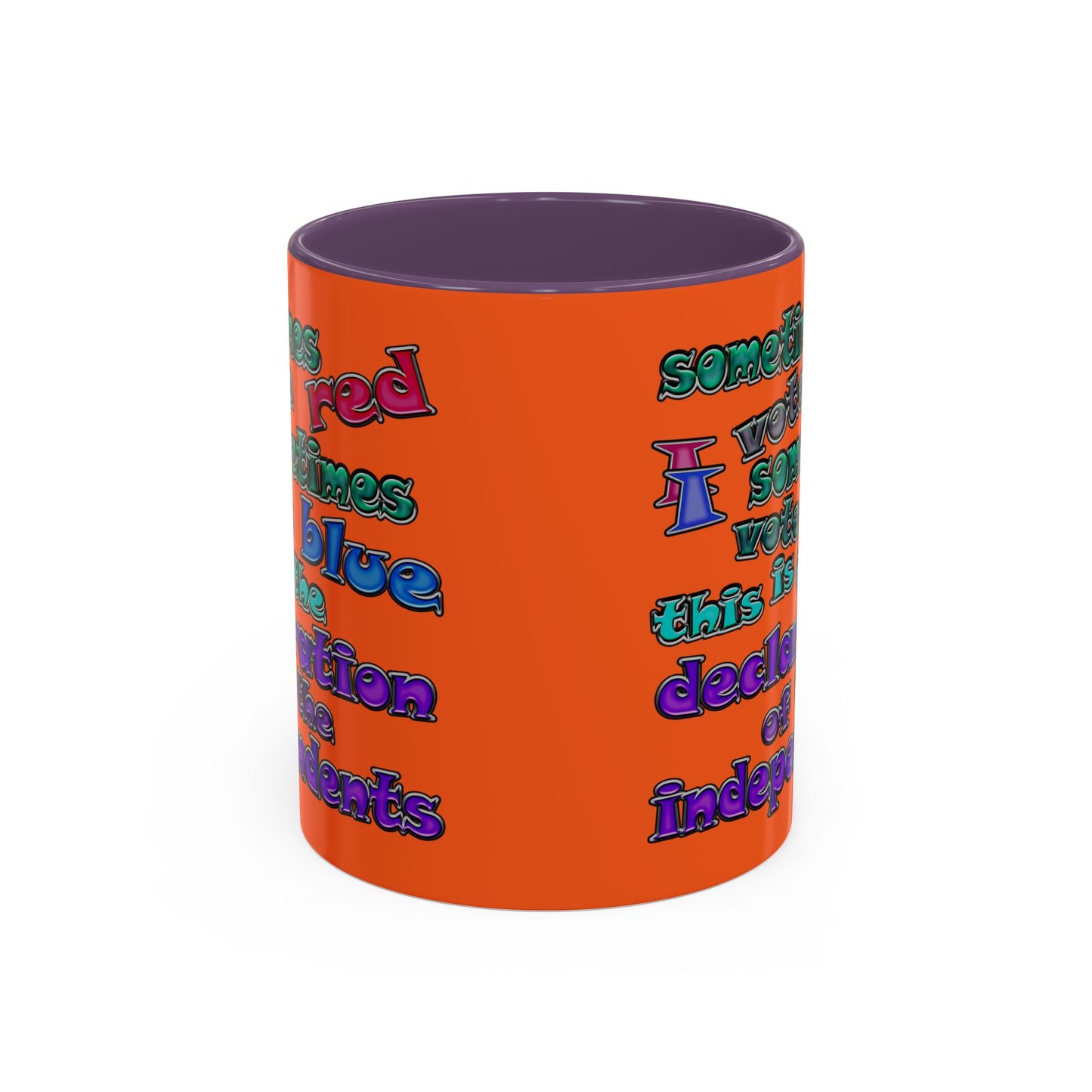declaration of the independents - Accent Mug (orange)