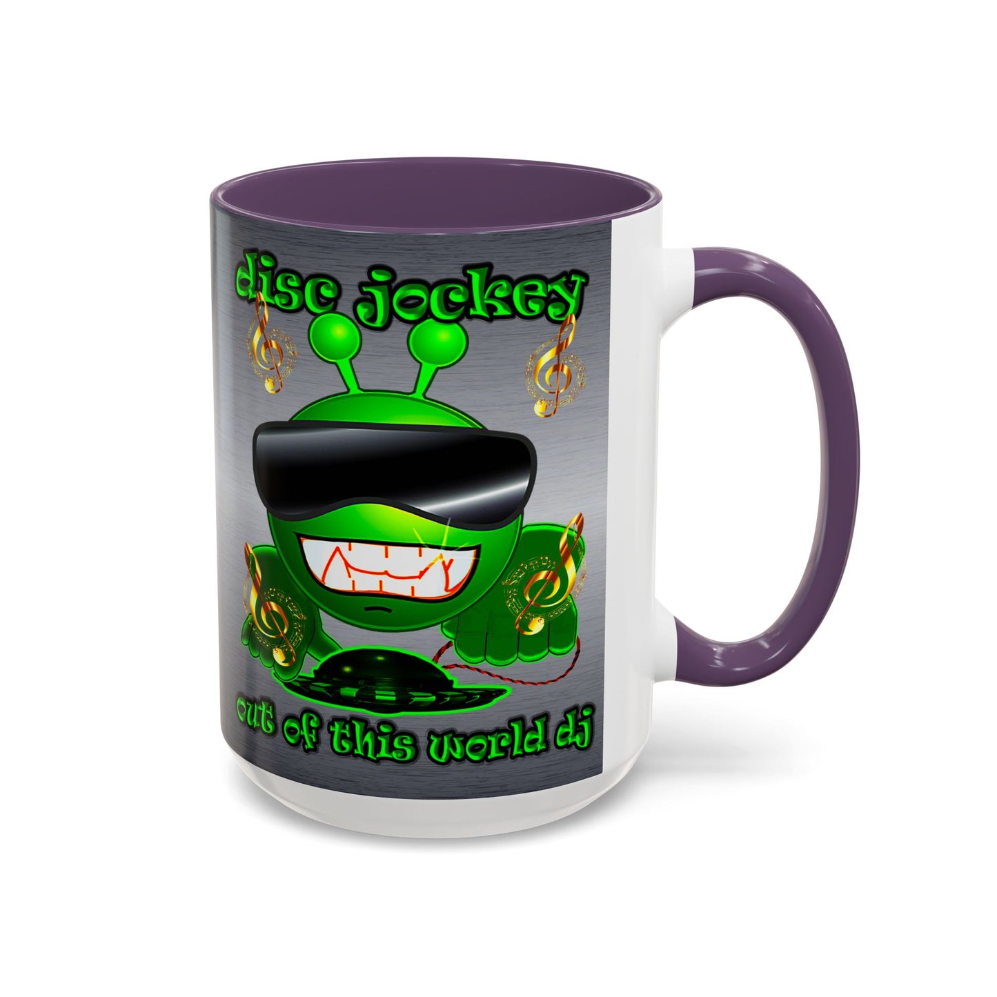 disc jockey - Accent Mug (brushed nickel)