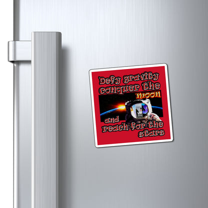 defy conquer reach - Magnets - (dark red)