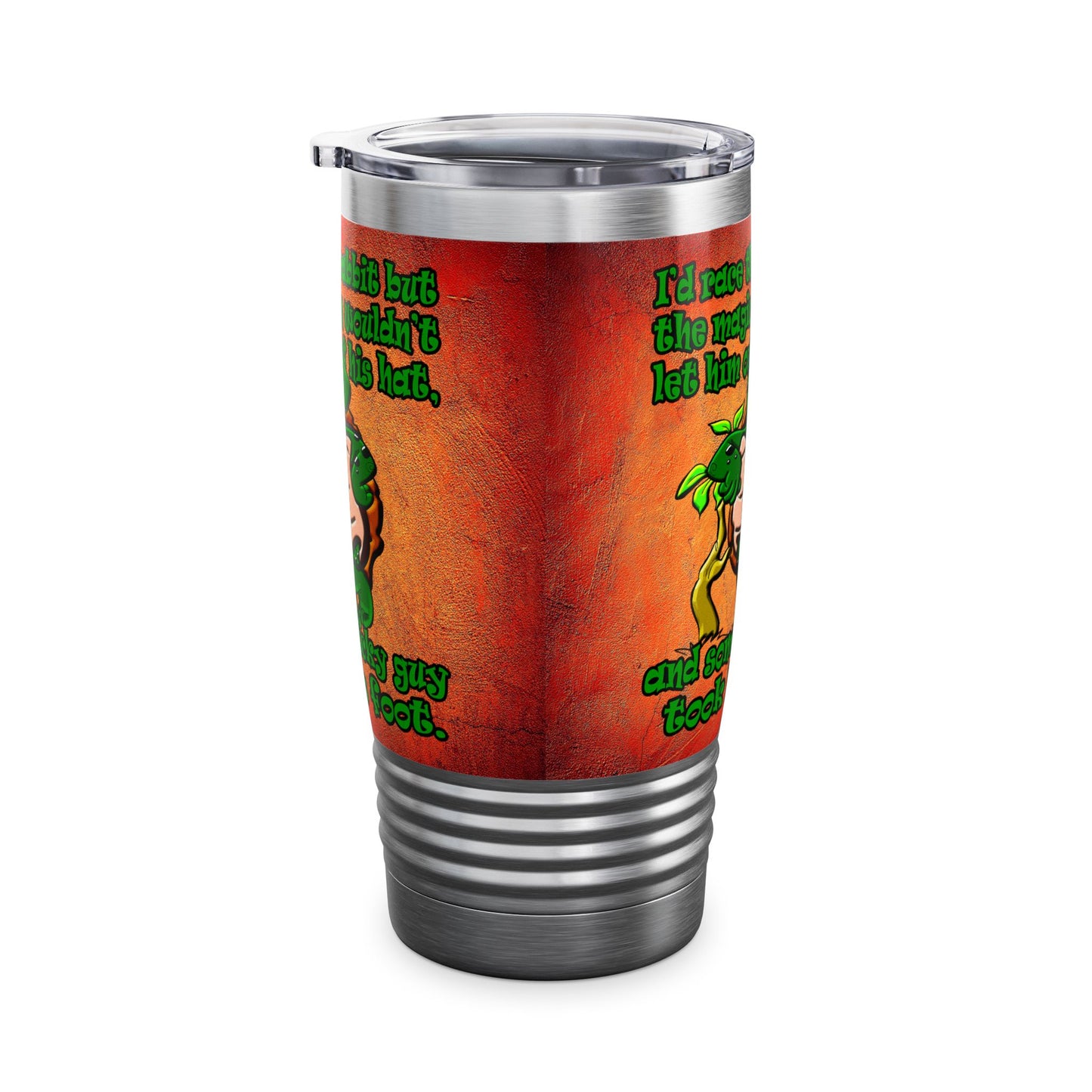 turtle race - Ringneck Tumbler, 20oz (burnt orange)