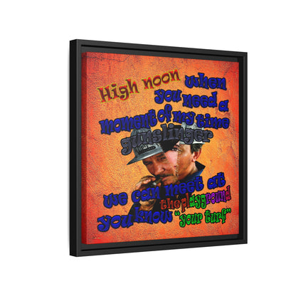 high noon - framed canvas art (burnt orange)