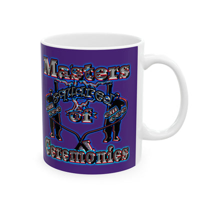 em cee squared - White Mug (purple)