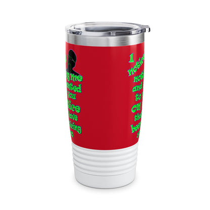noticed you noticing - Ringneck Tumbler, 20oz (dark red)
