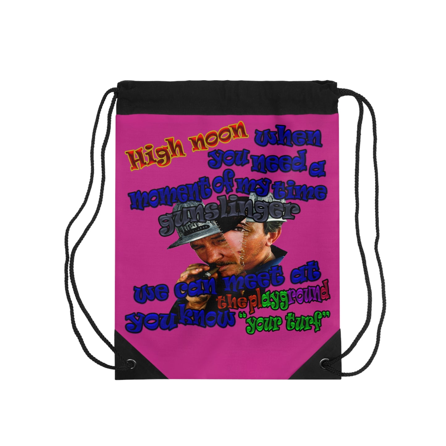 high noon - Drawstring Bag (pink)