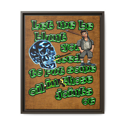 og - framed canvas art (brown papyrus)