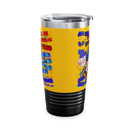 drop the beat - Ringneck Tumbler, 20oz (yellow)