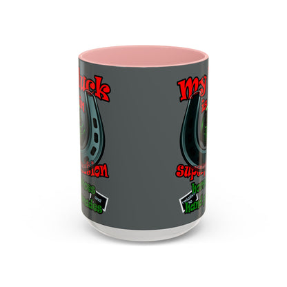 my luck - Accent Mug (dark grey)