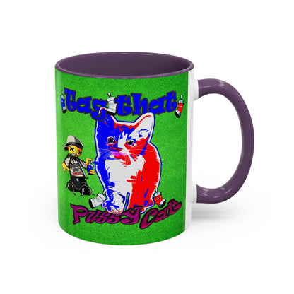 tag that - Accent Mug (green turf)