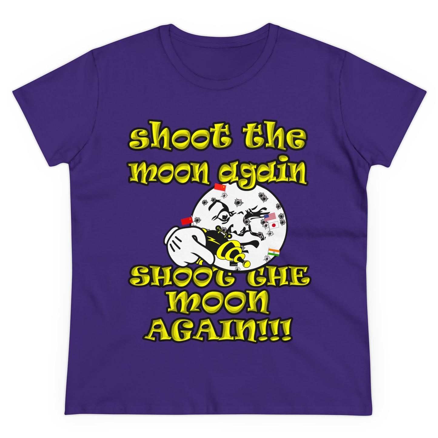 shoot the moon again - Women's Midweight Cotton Tee