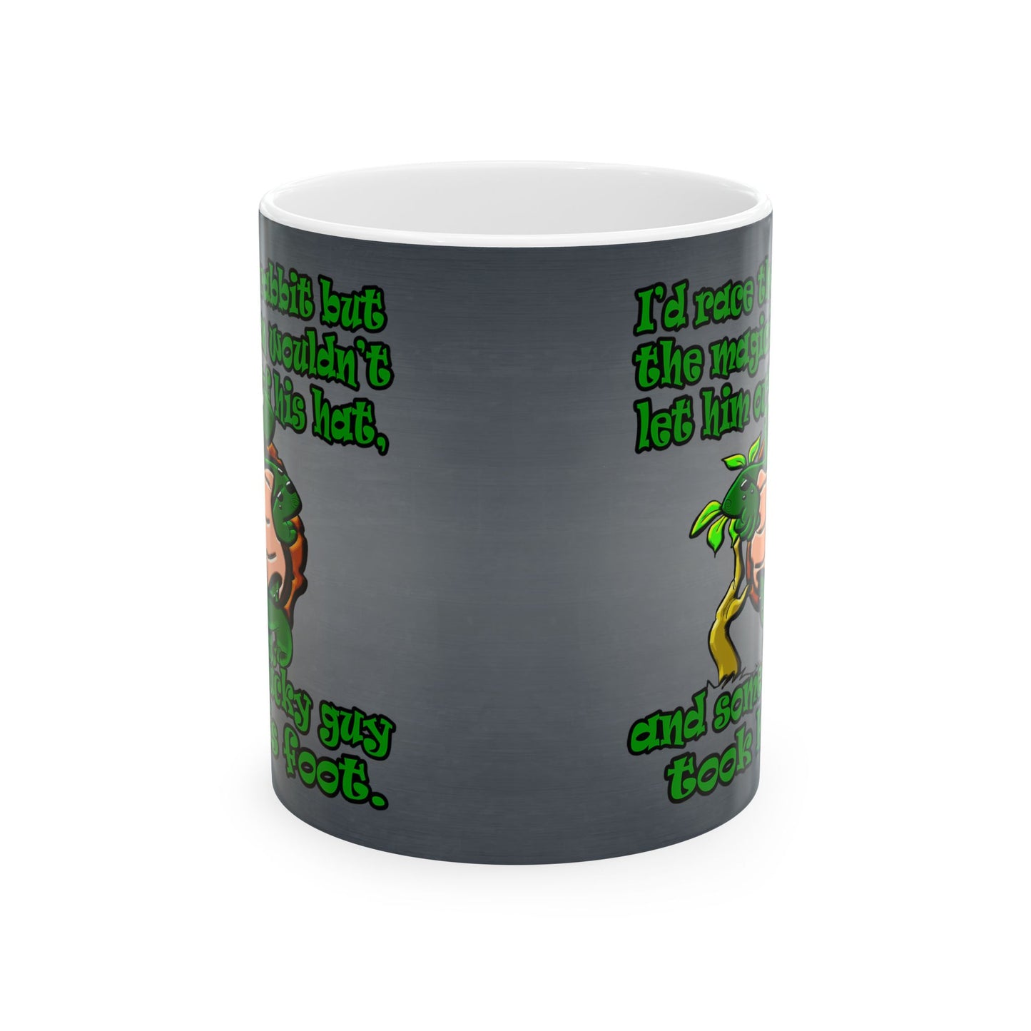 turtle race - White Mug (grey-light grey)
