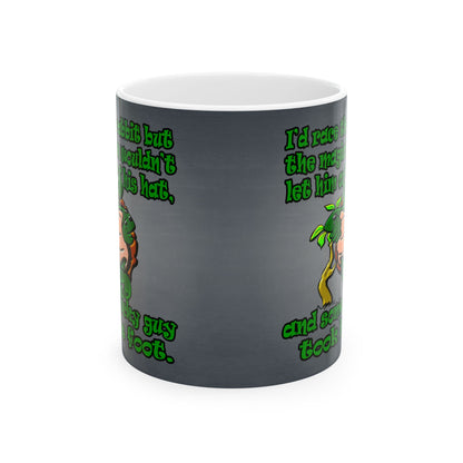 turtle race - White Mug (grey-light grey)