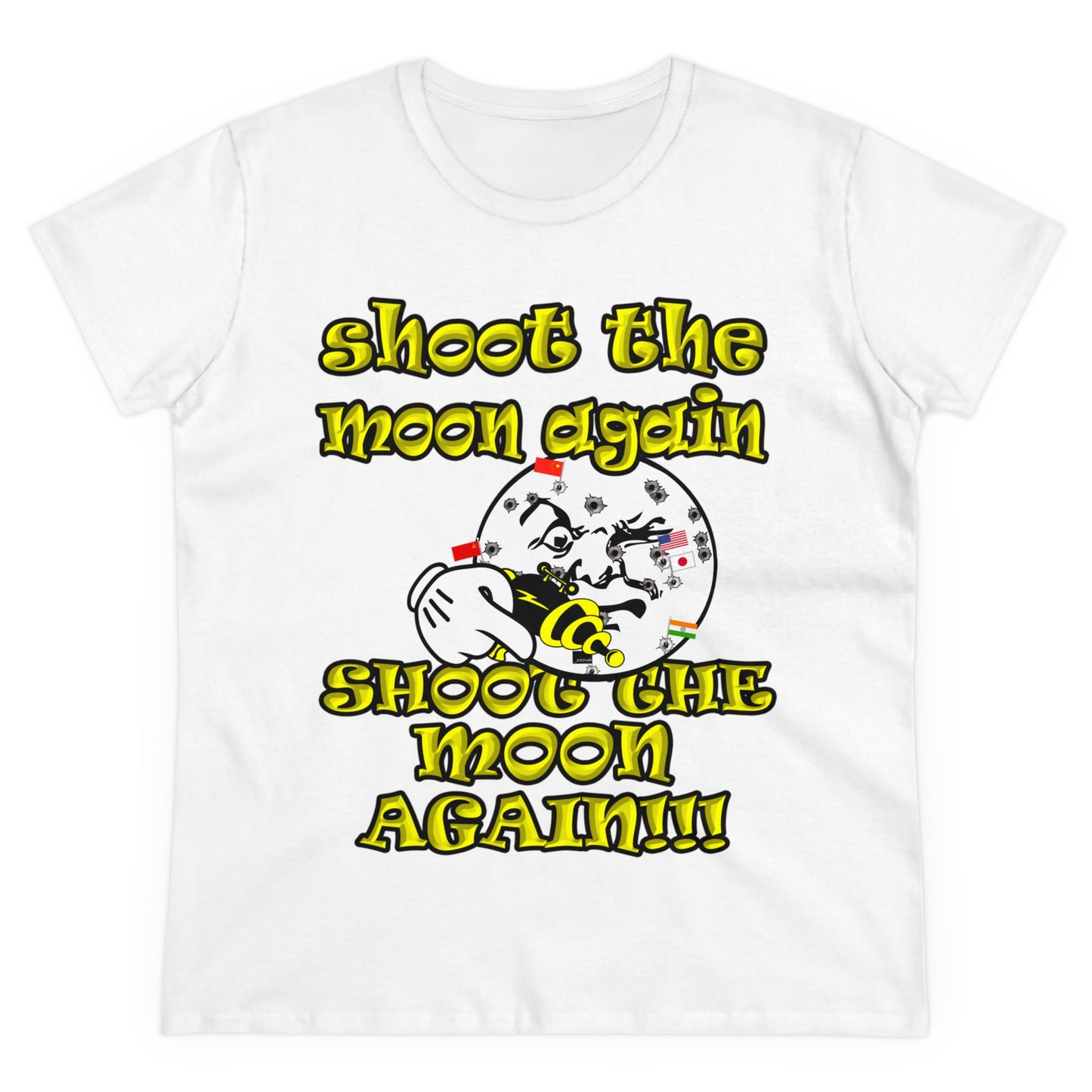 shoot the moon again - Women's Midweight Cotton Tee